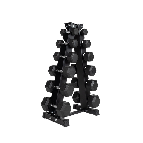 Dumbbell Set with Stand 210lb 5lb to 30lb 6 pairs